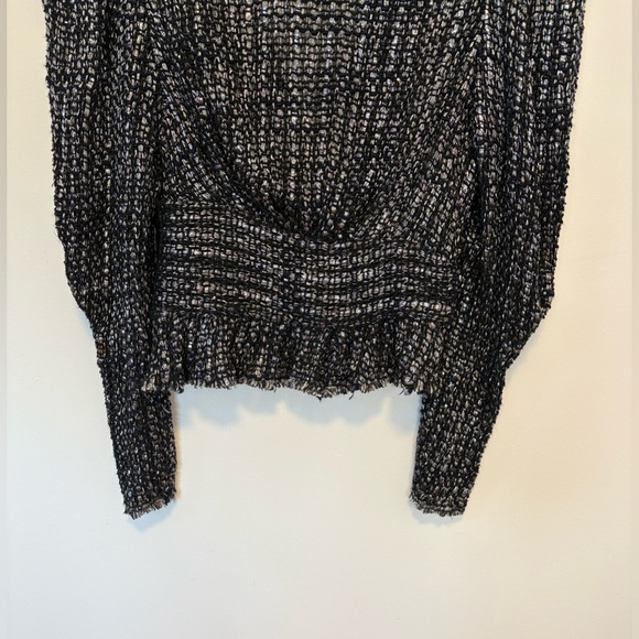 IRO PARIS Guarda Cropped Metallic Bouclé Top, 
Size : small Waist - Picture 7 of 16